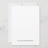 Mooie bloemige bruiloft kaart (Achterkant)