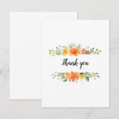 Mooie bloemige dankjewel of een willekeurige kaart (Voorkant / Achterkant)
