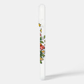 Mooie bloemige digitale ontwerp met gouden retriev Case-Mate iPhone case (Achterkant / Links)