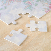 Mooie Bloemige Gelooft Kruis Puzzel (Zijkant)