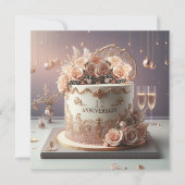 MOOIE BLOEMIGE JUBILEA CAKE GROET (Voorkant)