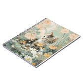 Mooie Bloemige Kittenschrift Notitieboek (Linkerzijde)