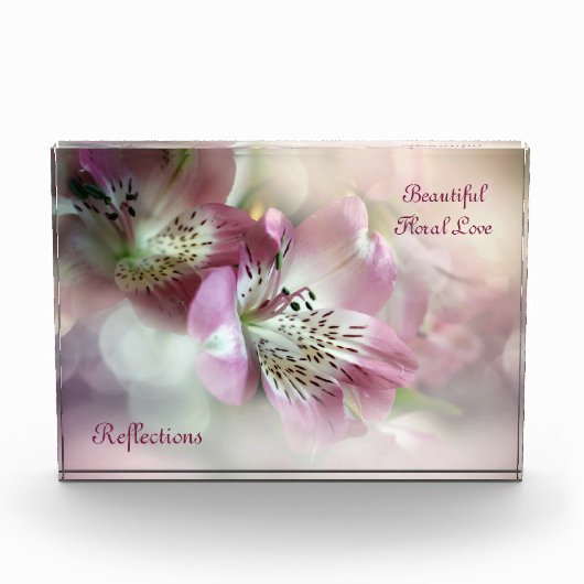 Mooie bloemige liefdesreflecties fotoboek fotoblokken (Voorkant)
