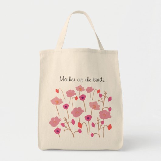 Mooie Bloemige Moeder Van De Bruid Tote Bag (Voorkant)
