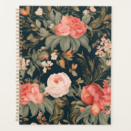 Mooie bloemige roos bloemen aquarel geschilderd planner