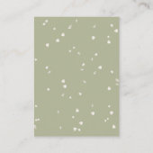 Mooie bloemige trouw witte bloesem dank je wel plaatskaartje (Achterkant)