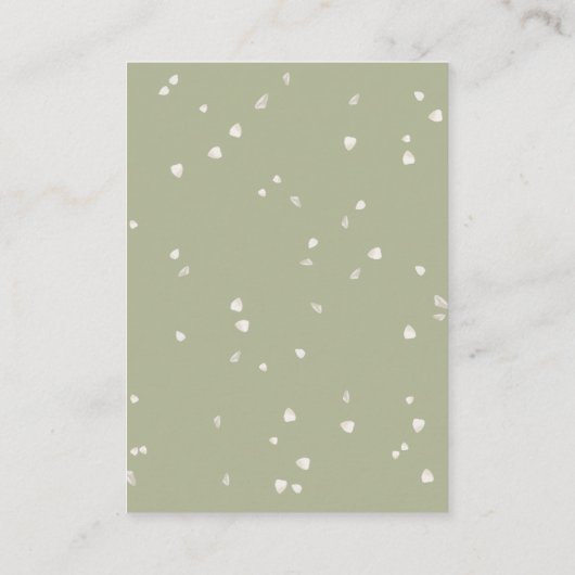 Mooie bloemige trouw witte bloesem dank je wel plaatskaartje (Achterkant)