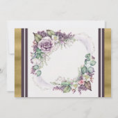 Mooie bloemige uitnodiging voor Sweet 16 (Achterkant)