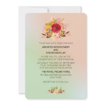 Mooie bloemige veldbloemen met trouwwebsite