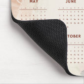 Mooie bloemkalender 2026 muismat (Hoek)