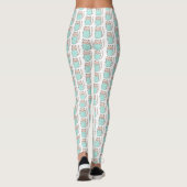 Mooie bloemkat patroon leggings (Achterkant)