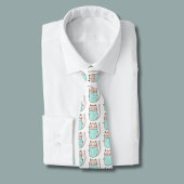 Mooie Bloemkat Patroon Stropdas