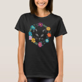 Mooie Bloemkat T-shirt (Voorkant)