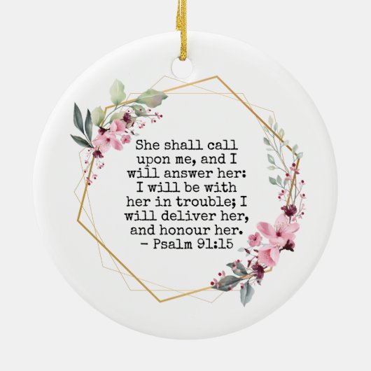 Mooie bloemkolf 91 keramisch siermiddel ornament (Achterkant)