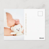 Mooie bloemkruis Doop Foto Bedankt Briefkaart (Achterkant)