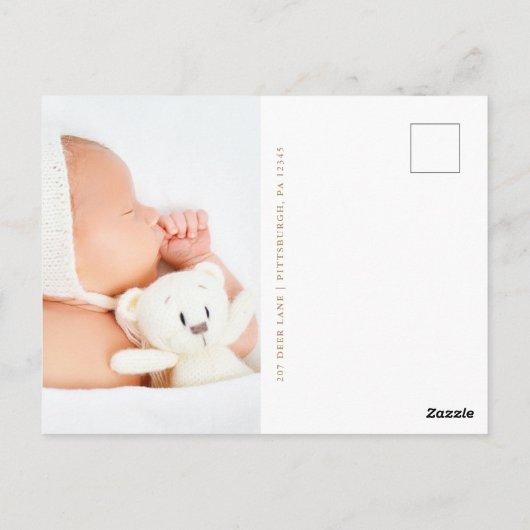 Mooie bloemkruis Doop Foto Bedankt Briefkaart (Achterkant)