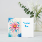 Mooie bloemkunst briefkaart (Staand voorkant)