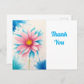 Mooie bloemkunst briefkaart (Voorkant / Achterkant)