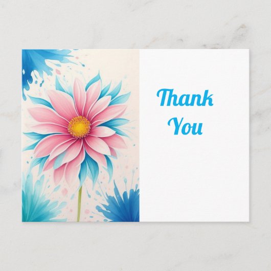 Mooie bloemkunst briefkaart (Voorkant)