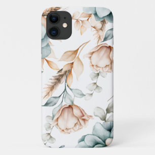 Mooie bloemloze naadloos patroon met vintage Case-Mate iPhone case