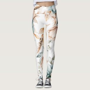 Mooie bloemloze naadloos patroon met vintage leggings