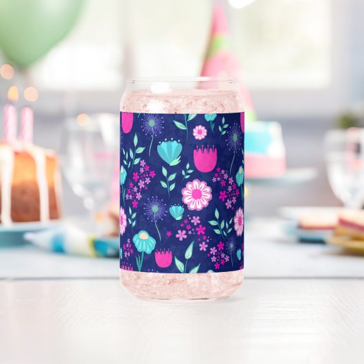 Mooie bloemmotief achtergrond blikvorm glas (Insitu (Verjaardag))
