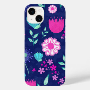 Mooie bloemmotief achtergrond Case-Mate iPhone 14 hoesje