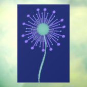 Mooie bloemmotief achtergrond raamsticker (Vel 3)