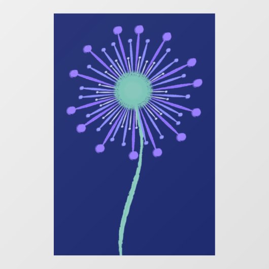 Mooie bloemmotief achtergrond raamsticker (Vel)