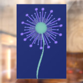 Mooie bloemmotief achtergrond raamsticker (Vel 2)