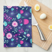 Mooie bloemmotief achtergrond theedoek (Quarter Fold)