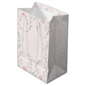Mooie bloemmotieven  medium cadeauzakje (Voorkant Gekanteld)