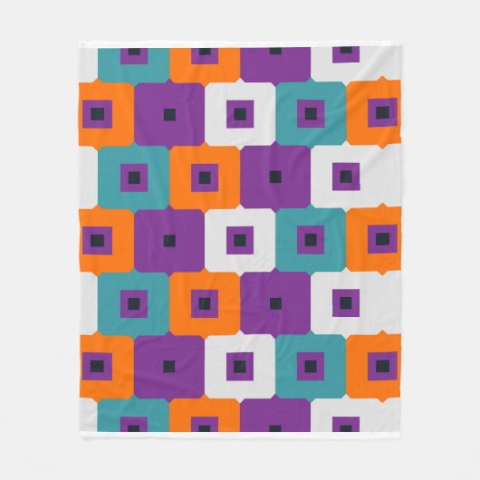 Mooie bloempatroon fleece deken (Voorkant)