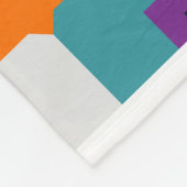 Mooie bloempatroon fleece deken (Hoek)