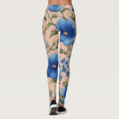 Mooie Bloempatroon Leggings – Zacht & Stretch (Achterkant)