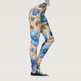 Mooie Bloempatroon Leggings – Zacht & Stretch