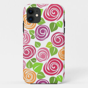 Mooie Bloempatroon Rozen Case-Mate iPhone Case