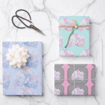 Mooie bloempatroon verpakkingsvellen