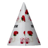 Mooie Bloempot Custom Text Crafts Supplies Feesthoedjes (Achterkant)