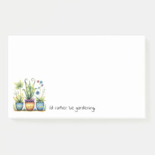 Mooie Bloempotten Ik Was Liever aan het Tuinieren Post-it® Notes