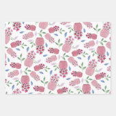 Mooie Bloempotten Waterverf in Blush Inpakpapier Vel (Voorkant)
