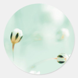 Mooie bloemprint ronde sticker