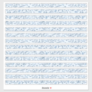 Mooie bloemranden in Boho-blauw Sticker