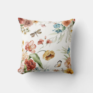 Mooie bloemrijke decoratieve opvallende  kussen