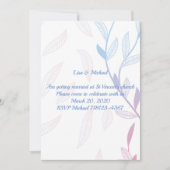 Mooie bloemrijke lijst kaart (Voorkant)