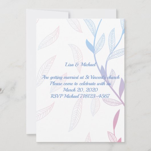 Mooie bloemrijke lijst kaart (Voorkant)