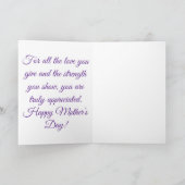 Mooie bloemrijke Moederdagkaart met liefde Kaart (Binnen)