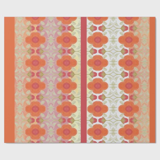 Mooie bloemrijke ontwerper cadeaupapier (Vlak)