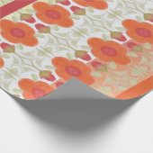 Mooie bloemrijke ontwerper cadeaupapier (Hoek)
