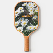 Mooie bloemrijke, pickleball paddle (Voorkant)